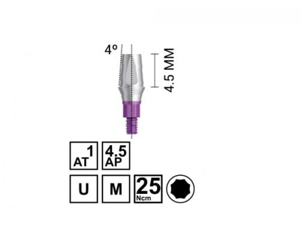 NV STRAIGHT ABUTMENT (AT1-AP4.5)