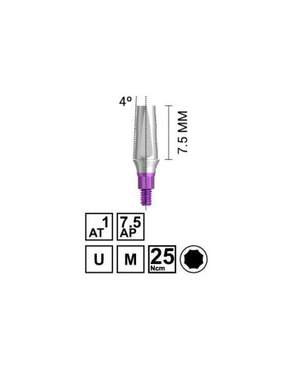 NV STRAIGHT ABUTMENT LONG (AT1 - AP 7.5)