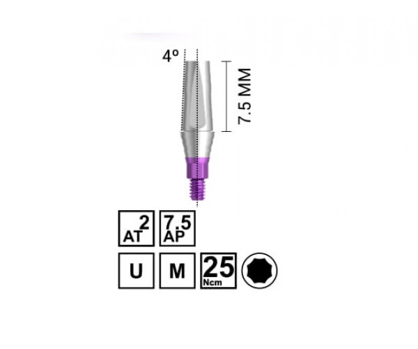 NV STRAIGHT ABUTMENT LONG (AT2 - AP 7.5)