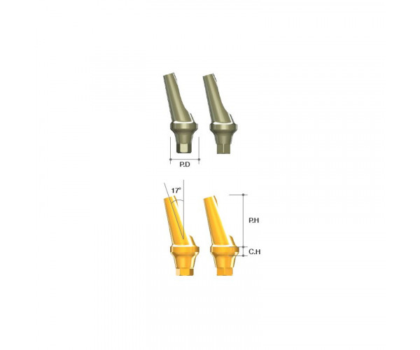 ANGLED ABUTMENT [ST] 4.5/ C=2/ H=8/ NON-HEX