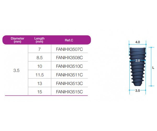 XPEED ANYRIDGE INTERNAL FIXTURE (C2.8) 03.5/ L8.5