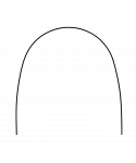 .012 STAINLESS STEEL ARCHWIRES ROUND (10u) UPPER EUROPA FORM II- PROCLINIC