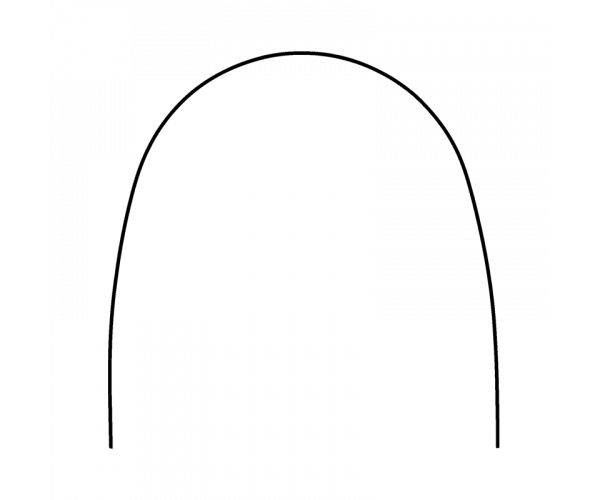 .012 STAINLESS STEEL ARCHWIRES ROUND (10u) LOWER EUROPA FORM II- PROCLINIC