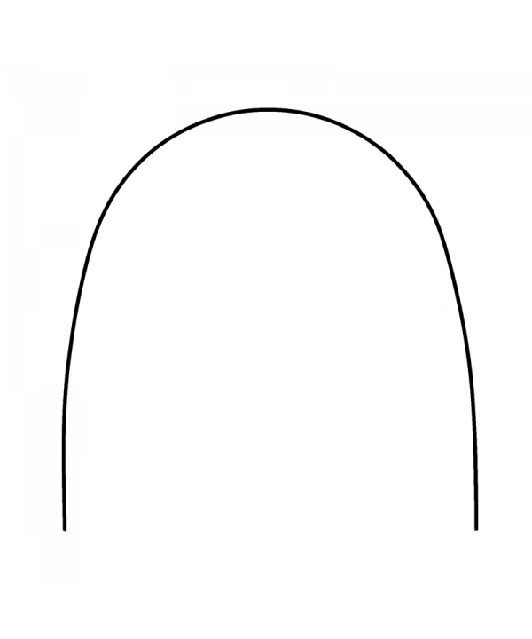 .012 STAINLESS STEEL ARCHWIRES ROUND (10u) LOWER EUROPA FORM II- PROCLINIC