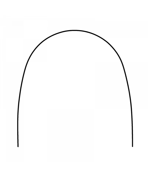.016 STAINLESS STEEL ARCHWIRES ROUND (10u) LOWER EUROPA FORM II- PROCLINIC