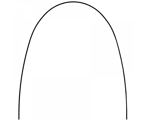 SUPERELASTIC NITI ARCH RECTANGULAR .017x.025 (10 ARCHWIRES) SUP (UPPER) EUROPA II- PROCLINIC