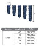 MINI INTERNAL FIXTURE (C2.8) Ø3.3/ L13.0