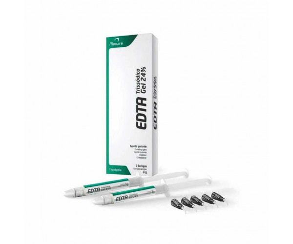 EDTA TRISSODIUM IN GEL 24%- SYRINGE OF 3g (2 SYRINGE/PACK)