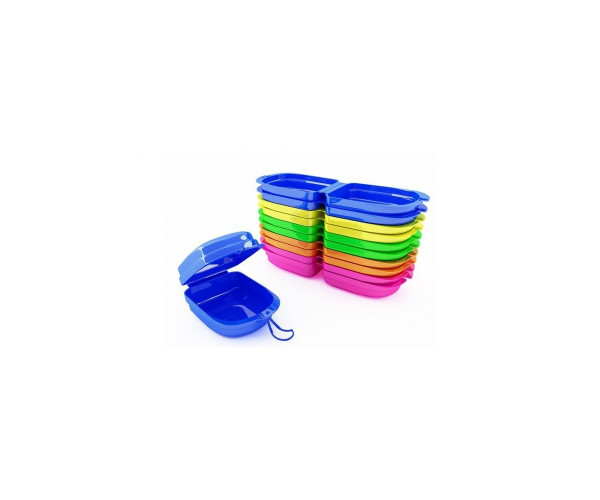 PLASTIC RETAINER BOX - WITH AROMA - MIXED COLOR