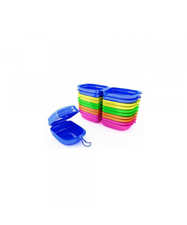 PLASTIC RETAINER BOX - WITH AROMA - MIXED COLOR