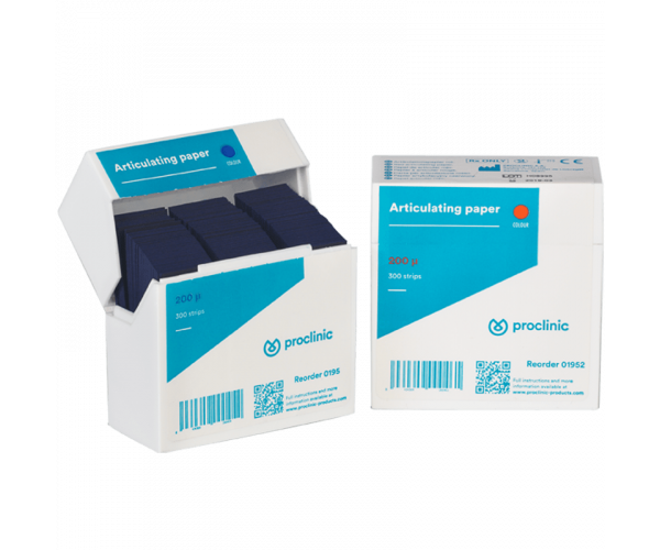 ARTICULATING PAPER BLUE 200micro (300 strips)- PROCLINIC