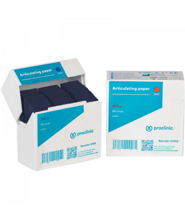 ARTICULATING PAPER BLUE 200micro (300 strips)- PROCLINIC